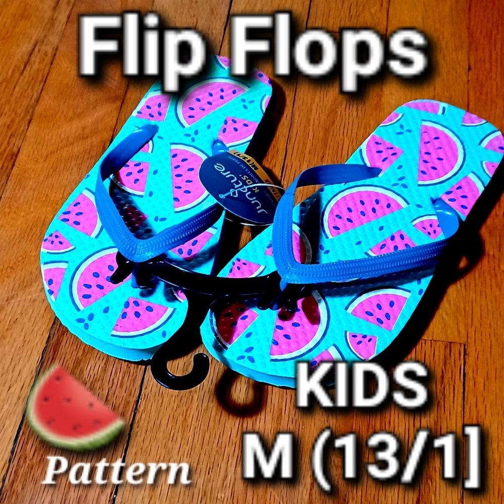 Ju-Ju-Be Kids Watermelon Flip Flops - Blue and Pink